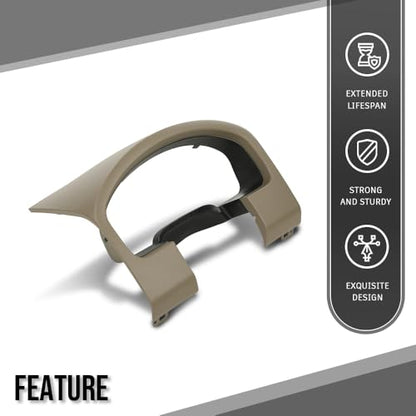 ALLGOOD Dashboard Instrument Cluster Cover Panel Dash Bezel Trim, Compatible with Ford F150 2004-2008, Beige - color: Beige