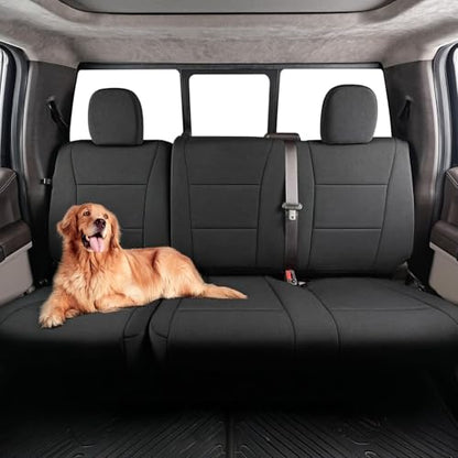 Pigenius Neoprene Seat Covers for Ford F-150 Lightning (2022-2026), F-150/Tremor (2015-2026), F-250/F-350 Super Duty (2017-2026) Crew Cab Bench Seat - Waterproof UV Resistant Full Set Front Rear
