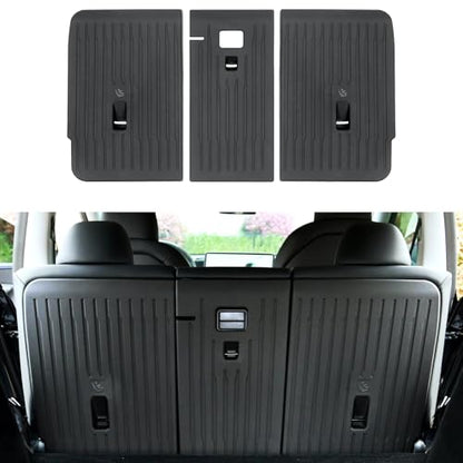 3PCS Cargo Liner Rear Seat Back Cover for 2026 Tesla Model Y Juniper 5-Seater, Injection Molded Seat Back Protector Mats, Waterproof Scratch Resistant Anti-Kick Backrest Covers for Trunk Cargo Area - size: for 2026 Tesla Model Y Juniper