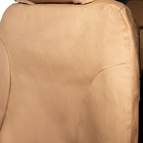 Covercraft Polycotton Custom Seat Covers | Fits 2023-2024 Kia Sportage | 1st Row Bucket Seats, Tan