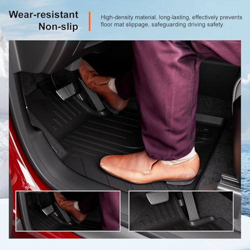 powoq Floor Mats Compatible with 2016-2021 Tucson Floor Liner Cargo Mat TPE Back Seat Protector Replacement for 2016 2017 2018 2019 2020 2021 Tucson Accessories (Trunk Mat+Backrest Mat+Floor Mats) - size: Compatible with Hyundai Tucson | 2016-2021