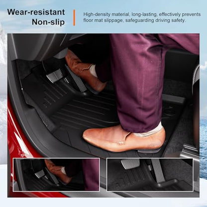 powoq Floor Mats Compatible with 2016-2021 Tucson Floor Liner Cargo Mat TPE Back Seat Protector Replacement for 2016 2017 2018 2019 2020 2021 Tucson Accessories (Trunk Mat+Backrest Mat+Floor Mats) - size: Compatible with Hyundai Tucson | 2016-2021