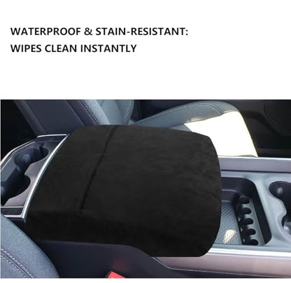 Neoprene Center Console Cover for RAM 2014-2025 | 1.5mm Sweat-Proof, Pet-Proof Armrest Protector | UV Resistant & Elastic Straps