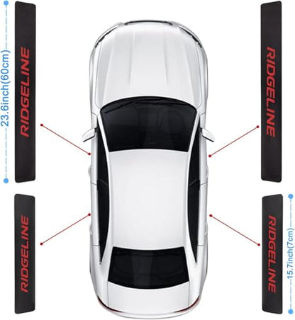 Car Door Sill Guard Protector Compatible with Honda Ridgeline Accessories, Door Sill Scuff Plate Sticker