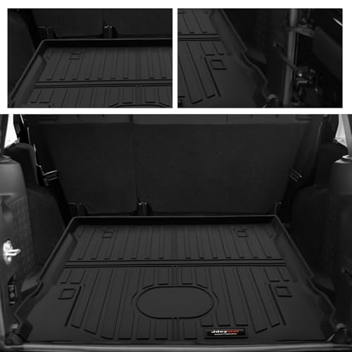 All Weather Floor Mats & Cargo Liner for 2007-2018 Jeep Wrangler JK Accessories TPE Rubber Mat (for 2007-2018 Jeep Wrangler JK 4 Door) - color: for 2007-2018 Jeep Wrangler JK 4 Door