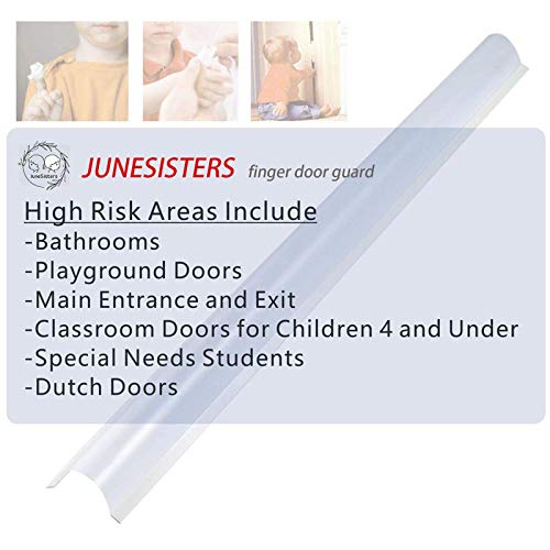 Door Pinch Guard Baby Proofing, Door Hinge Cover, Door Protector for Kids Finger Safety, Door Finger Pinch Guards Heavy Duty, Door jam Shield,JuneSisters 2