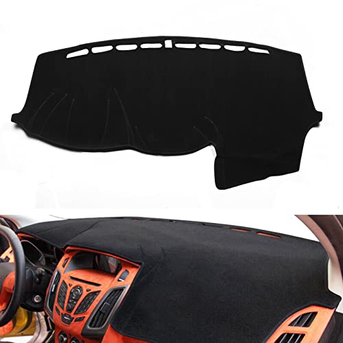 x xotic tech Center Console Dashboard Mat Pre-Cut Non-Slip Sunshield Sun Glare Protector Dash Carpet Pad Black Cover Compatible with Ford Focus 2012-2018 - color: Compatible with Focus 2012-2018