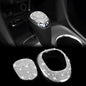 TOMALL Bling Gear Shift Knob Cover Compatible with Chevy Equinox 2018-2020 Cruze 2017-2019 Malibu 2016-2020 Shifter Panel Cover Shift Gear Lever Cover Trim Crystal Bling Decoration for Car Accessories