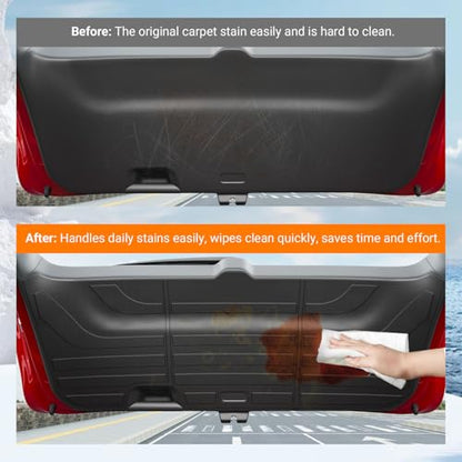 powoq Liftgate Mat Compatible with 2020-2025 Palisade Trunk Tailgate Mat TPE Liftgate Liner Cargo Liner Replacement for 2020 2021 2022 2023 2024 2025 Palisade Accessories