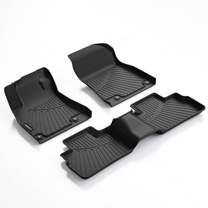 All Weather Floor Mats Fit for Nissan Sentra 2020-2025 TPE Liners Sentra Accessories Set All Season Guard Odorless Anti-Slip Floor Mats Black - size: 2) sentra|2020-2025|floor mats