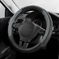 Skechers Air-Cooled Steering Wheel Cover,Leather Car Steering Wheel Cover Universal Fit 14" 1/2-15" Car Wheel Protector for Men Women Fit Suvs,Vans,Sedans,Car,Trucks,Gray - color: Grey