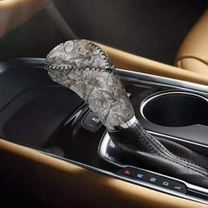AFPANQZ Car Gear Shift Knob Cover Set with Handbrake Cover Sleeve Cloth, Branch Print 2 Piece Auto Protective Interior Accessiores for Women Men 2 pcs Fit Most Cars Sedan SUV Van Truck - color: Branch