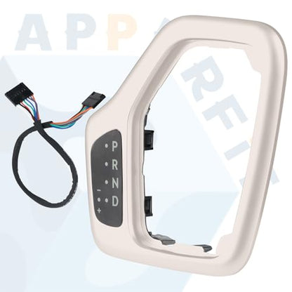 Transmission Shifter Bezel with Wire Harness 5YD27LS5AA 68413957AA 601-401 Tan for Gear Shift Compatible with 2014-2018 Jeep Cherokee Service Shifter Repair Accessories Parts - color: Tan