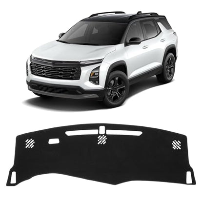 KUST Black Dash Cover for Chevrolet/Chevy Equinox 2025 2026 (Not fits for Equinox EV) Polyester Dashboard Cover Non-Slip Interior Accessories for Equinox Custom Fit Dash Mat No Glare - size: For Equinox 25-26