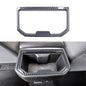 INTGET Rear Cup Holder Panel Cover for 2024 2025 2026 Toyota Tacoma Accessories/2025 2026 4Runner ABS Plastic Interior for Tacoma SR/SR5/TRD PreRunner/Sport/Off-Road (Carbon Fiber, Rear Cup Holder) - size: Rear Cup Holder Panel Cover