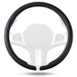 Aimato Car Steering Wheel Cover, Ultra-Thin Car Steering Wheel Cover,Comfortable & Breathable Microfiber,Universal Fit for Most Cars, Black - color: Black