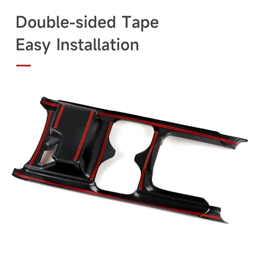 for Honda CR-V 2017 2018 2019 Accessories Cup Water Frame Decals CRV ABS Carbon Fiber Stickers, B - color: 2017-2019 Cup Holder Frame