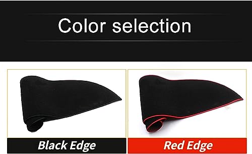 Dashboard Cover Dash Mat,for Lexus RX 300 330 350 2004-2009 Dashboard Cover Mat Sun Shade Protect Carpet Anti-Glare - color: Red Edge, size: Large