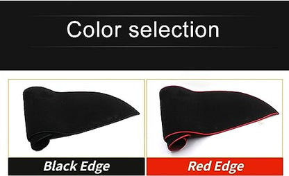 Dashboard Cover Dash Mat,for Lexus RX 300 330 350 2004-2009 Dashboard Cover Mat Sun Shade Protect Carpet Anti-Glare - color: Red Edge, size: Large