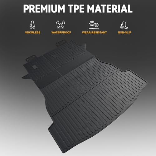 Cargo Mat for 2019-2025 Toyota RAV4(Include Hybrid), Full Coverage All Weather Trunk Mat Cargo Liner with Backrest Protectors for Toyota RAV4 Accessories
