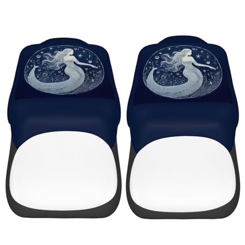 Dujiea Beautiful Mermaid with Moon Car Front Seat Covers 2 Pcs Universal Auto Seat Covers Front Seats Only, Vehicle Bucket Seat Protectors Fit for Most Car SUV Sedan and Truck - color: Beautiful Mermaid With Moon