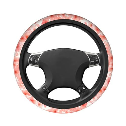 Pink Cherry Blossom Steering Wheel Cover Beautiful Bsakura Steering Wheel Cover Universal 15 Inch Non-Slip Breathable Neoprene Car Accessory for Women Men Steering Wheel Protector - color: Beautiful cherry blossoms
