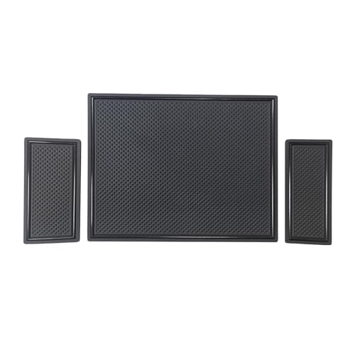 Center Console Organizer Compatible with 2022-2026 Chevy Silverado/GMC Sierra 1500 and 2024-2026 Silverado & Sierra 2500HD 3500HD Armrest Storage Box w/Bucket Seats ONLY(OEM Tray Mats only) - size: Console Mats