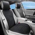 2pcs Car Seat Covers,Leather Water Proof Material No Slip Soft Car Seat Protector Side not Wrapped,for Car with Airbags,Seat Covers Universal for Most Automotive,Suvs,Vans,Trucks (Black)