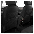 Seat Back Protectors for Kids, Car Kick Mats for Back of Front Seats with Large Pocket Organizer, Waterproof, Protects Against Dirt, Scuffs & Scratches, Fits Most Vehicles, 2PCS (Black)