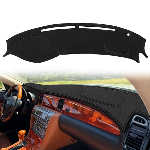 Dash Cover Mat Custom Fit for Lexus SC430 Dashboard Cover Pad Carpet Protector F281 (Black) - color: SC430