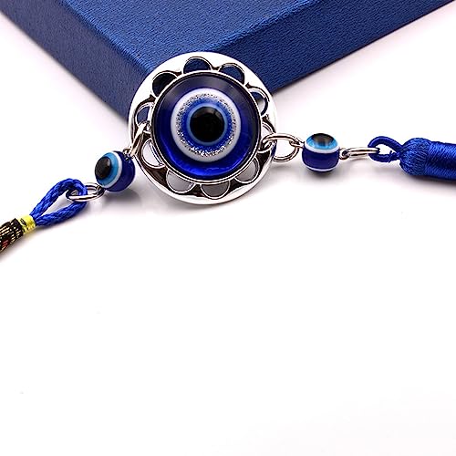 Evil Eye Car Charm, Ojo Turco Rearview Mirror Hanging Ornament, Protection Evil Eye Decor for Car & Wall, Evil Eye Hanging Charm Accessories, Gift for Men Women