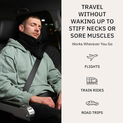 Trtl Pillow - Scientifically Proven, Super Soft Neck Support Travel Pillow for Airplanes - Lightweight and Machine Washable - Ergonomic Design for Traveling on Flights, Cars, and Trains - Red - color: Red