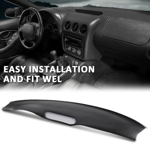 ALLGOOD Dash Cover Compatible with Pontiac Firebird 1993-1996, Dashboard Cover Dash Bezel Trim, Black - color: Black