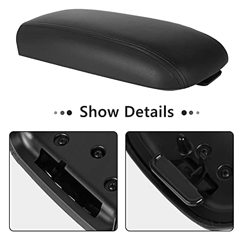 LCWRGS Center Console Lid Armrest Kit Replacement for 2002-2009 Chevy Trailblazer GMC Envoy Isuzu Ascender Buick Rainier Oldsmobile Bravada