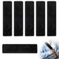 6 Pcs Soft Car Seat Belt Cover Seatbelt Shoulder Pad Black Seatbelt Cover for Shoulder Cushion Protector for Backpack Straps