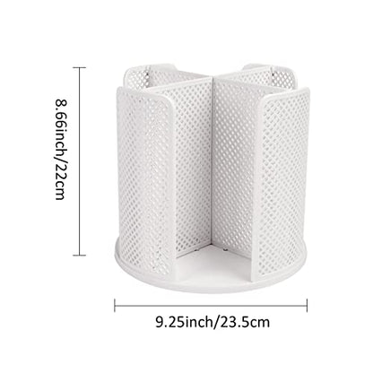 Cup and Lid Organizer Cup Dispenser Coffee Cup Organizer Paper Cup Holder Rotating for Bathroom, Restaurant, Break Room, Coffee Station, Bar, Buffet, Kitchen Cabinet, Countertop,4 Compartment - color: White