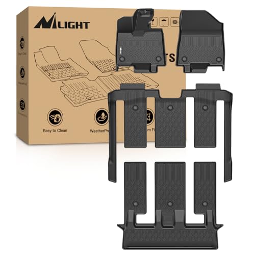 Nilight Floor Mats for Toyota Sienna (7 Seat Only) 2021 2022 2023 2024 2025 2026 (Not for Platinum) All Weather Custom Fit Heavy Duty Floor Liners - color: 2021-2026 Toyota Sienna|7 Seat