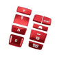 Gear Shift Switch Panel Electronic Handbrake Button Cover Trim for Honda Accord 2018-2022 Hybrid Version Red (Set of 9) Durable Material