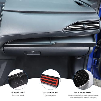 Passenger Dashboard Organizer Tray Compatible with Subaru WRX 2022-2024/ Crosstrek 2024 2025 Passenger Storage Organizer Mat Glove Box Storage Organizer Tray Anti-Slid Pad Interior Accessories