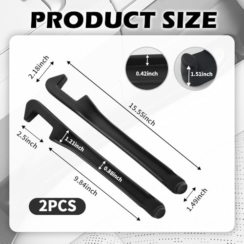 2PCS Car Seat Gap Filler Organizer,3 in 1 Car Seat Side Gap Filler with Hook for Avoiding Dropped Items,Universal No Drop Seats Guard for Filling Gaps 1.37-1.49 Inch Wide (Black) - color: Permium Black