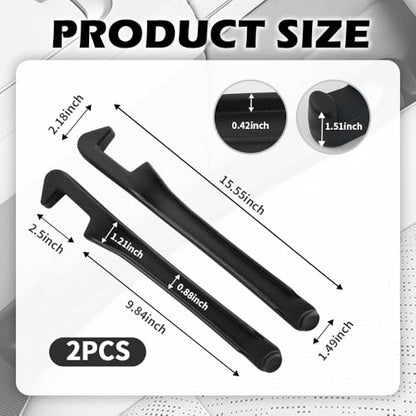 2PCS Car Seat Gap Filler Organizer,3 in 1 Car Seat Side Gap Filler with Hook for Avoiding Dropped Items,Universal No Drop Seats Guard for Filling Gaps 1.37-1.49 Inch Wide (Black) - color: Permium Black