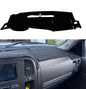 Black Dashboard Dash Board Cover Mat Carpet Compatible with 2007-2013 Chevrolet Silverado GMC Sierra - size: 2007-2013 Chevrolet Silverado GMC Sierra