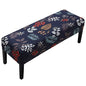 Fuloon Stretch Dining Bench Cover, Anti-Dust Removable Bench Slipcover Washable Seat Cushion Protector for Bedroom, Kitchen, Hotel, Banquet (Dark Blue) - color: Dark Blue