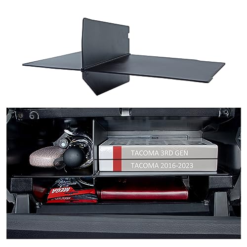 Compatible with Toyota Tacoma Glove Box Dividers Organizer 2016 2017 2018 2019 2020 2021 2022 2023 Accessories,Insert Box ABS Secondary Storage - color: For 2016-2023 Tacoma