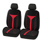 4PCS Car Seat Covers Full Set,Breathable Front Seat Covers for Cars for Reducing Back Sweating & Protection,Stylish Car Cover Seats with Reddish Line Cars Interior Accessories (Red)