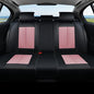 Coverado Car Seat Covers, Back Seat Cover, Rear Car Seat Cover, 3-Pieces Waterproof Car Seat Cushion, Car Seat Protector, Faux Leather Seat Cover Seat Protector Universal Fit Most Cars, Black&Pink - color: Black&Pink