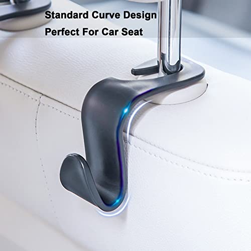 Car Seat Headrest Hook 4 Pack Vehicle Backpack Hooks Hanger Vehicles Holder Organizer for Purses,Bags,Cloths,Car Water Bottle Hook Seat Accessories - color: 4Pcs