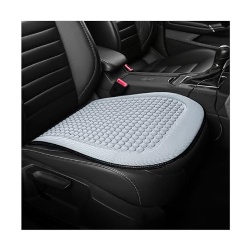 Car Front Seat Bottom Cover, Cool Breathable Anti-Slip Vehicle Driver Seat Protector Cushion, Comfortable Auto Interior Chair Protection Pad Mat, Universal for Truck SUV Sedan (Grey) - color: Grey