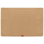 Motor Trend FlexTough Beige SUV Cargo Liner & Car Trunk Mat - Universal Trim-to-Fit All Weather Cargo Mats for Back of SUV - SUV Trunk Mat & Trunk Liner Floor Mat Cargo Cover - Trunk Cover - color: Beige