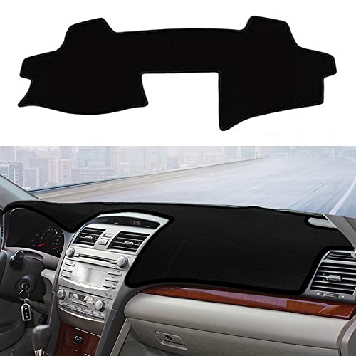 Dashboard Cover Dash Cover Mat Pad Carpet Custom Fit for Camry 2007 2008 2009 2010 2011 Accessories Anti-Skid Center Console Protector Cover Mat(Black Edge) - color: Black Edge, size: For Toyota Camry 2007-2011